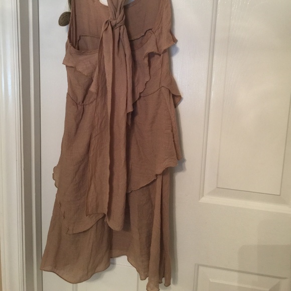tan brown long top size small women's - Picture 8 of 8